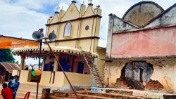 Uma igreja recentemente inaugurada em Orissa.