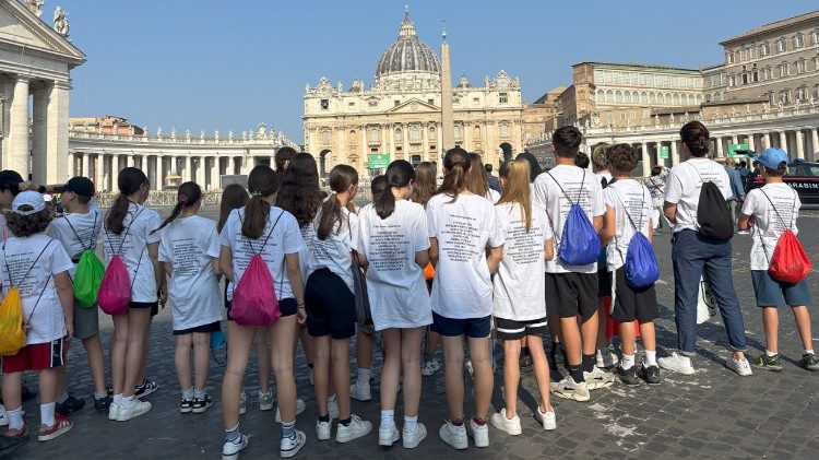 Il gruppo di giovani da Vicenza