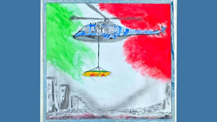 Il dipinto "L'immortale" regalato dai detenuti al colonnello