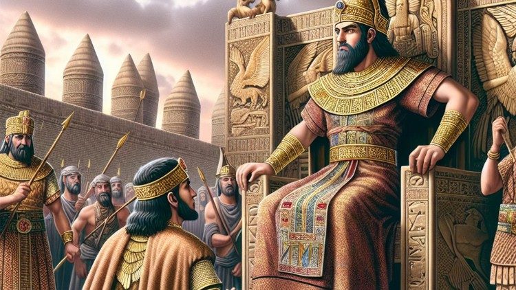 தானியேலிடம் உரையாடும் அரசர் 