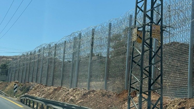 New walls around the village of Sinjil in the West Bank