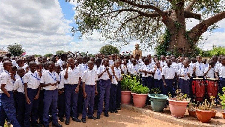 Chlapci v škole Dodoma Boys 