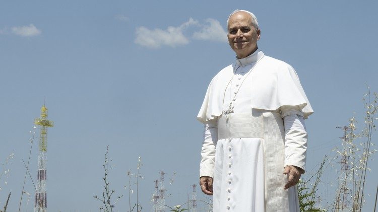 Popiežius Leonas XIV Vatikano radijo transliacijų centre 2025 06 25