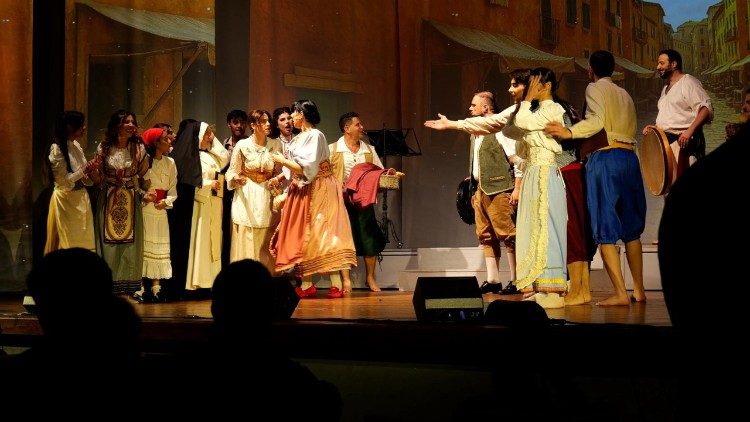 Un momento dello spettacolo