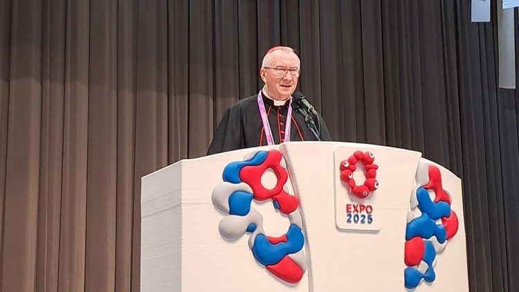 Kardinalstaatssekretär Pietro Parolin bei der Expo 2025 in Osaka