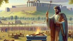 பலி செலுத்திய அரசர் தாவீது 