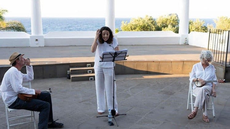 Letture in una terrazza
