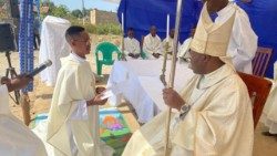 Padre Amadeu António Cassinda, paróquia de Cristo Rei, Mumbué, Chitembo, diocese de Kwito-Bié (Angola)