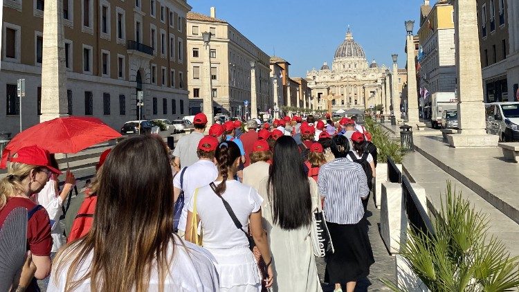 Fedeli in pellegrinaggio per il Giubileo delle Famiglie religiose e laicali del Preziosissimo Sangue