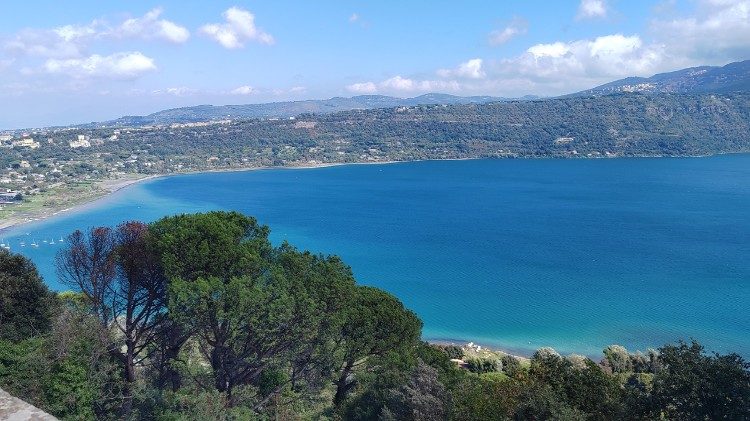 The Albano Lake as seen from the Apostolic Palace
