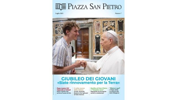 Numéro de juillet de Piazza San Pietro, le magazine de la fabrique de Saint-Pierre.