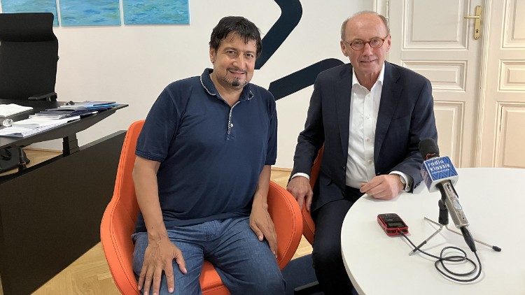 Stefan Hauser (l) und Othmar Karas (r) Foto Karas strategy