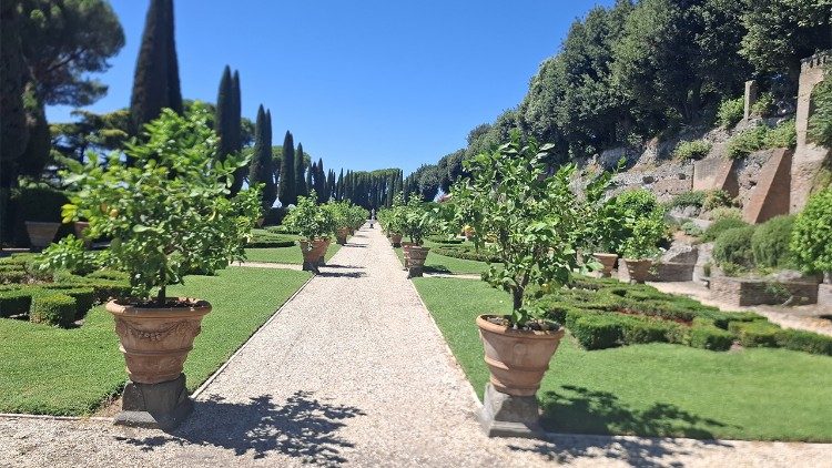 The gardens at Castel Gandolfo
