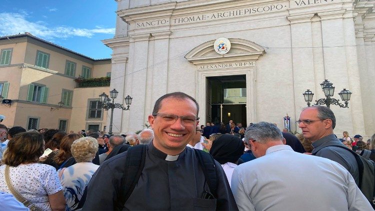 O sacerdote brasileiro, Pe. Richard Strazza da Silva, da diocese de São João da Boa Vista, em São Paulo