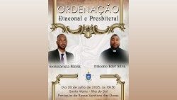 Ordenações diaconal e presbiteral dos jovens Patrick Mendes Afonso e Éder Silva, diocese de Mindelo (Cabo Verde)