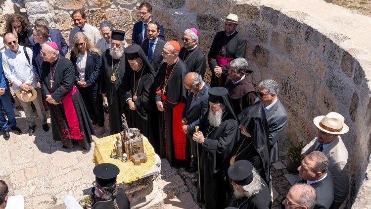 Christian leaders gather in Taybeh on July 14, 2025