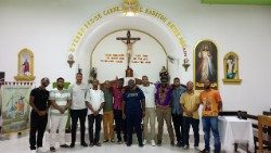 Grupo de seminaristas da diocese de Mindelo, Cabo Verde