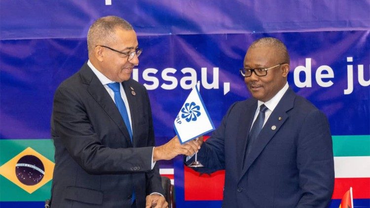 Passagem da presidência rotativa da CPLP de São Tomé e Príncipe para a Guiné-Bissau