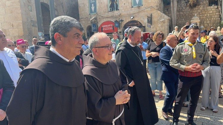 O. Francesco Ielpo i o. Ibrahim Faltas, wikariusz Kustodii Ziemi Świętej