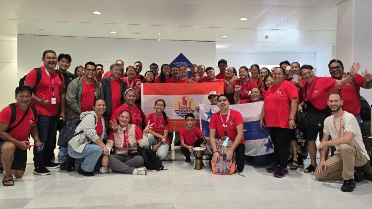 Peregrinos do Taiti a Roma