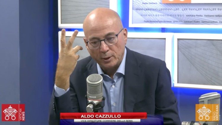Aldo Cazzullo entrevistado nos estúdios da Rádio Vaticano - Vatican News