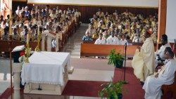 Escuteiros reunidos no III Campo Nacional - Ilha de Santiago