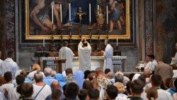 2025.07.24 Msza św. przy grobie św. Jana Pawła II