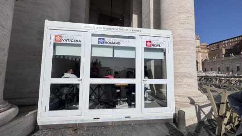 Giubileo, nel colonnato di San Pietro la nuova postazione dei media vaticani