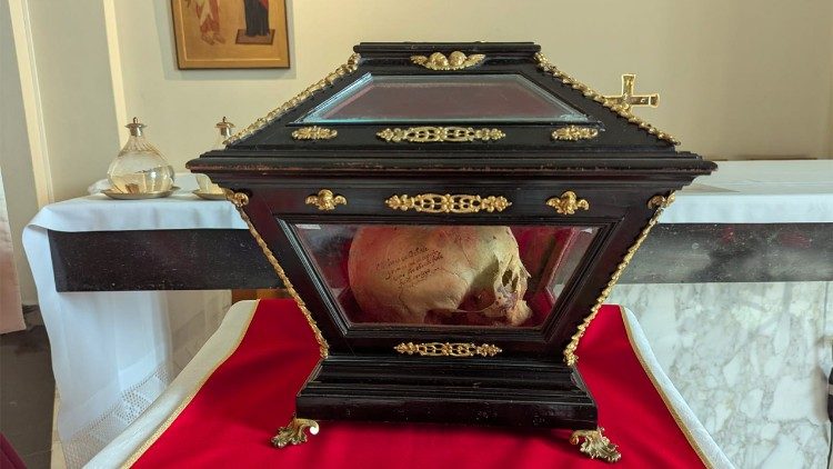 La sacra reliquia del beato Andrew Phú Yên, nella cappella dell'Annunciazione a Palazzo Pio