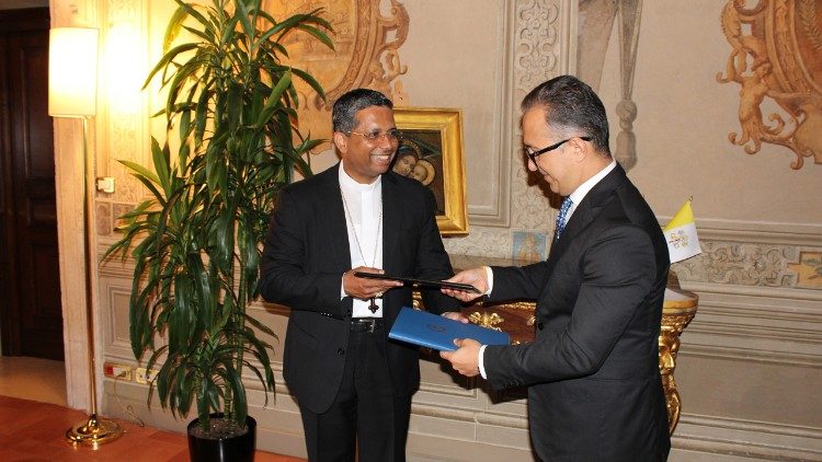 Il cardinale Koovakad in occasione della firma del Memorandum con l’Azerbaigian