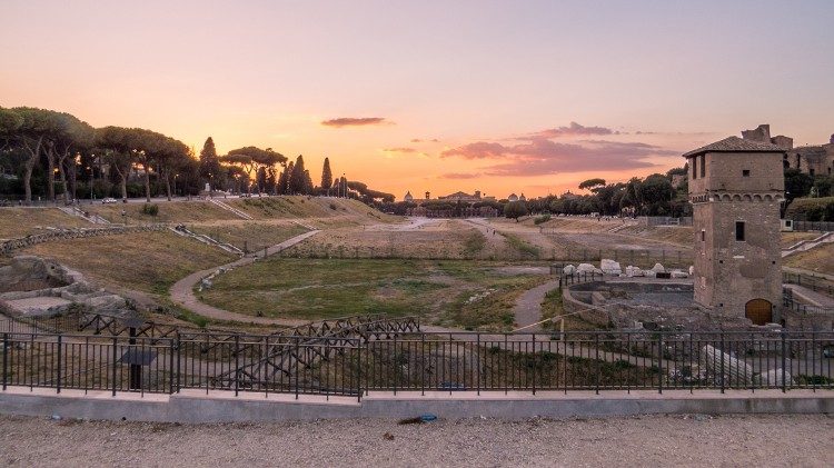 The Circus Maximus and the medieval Moletta Tower