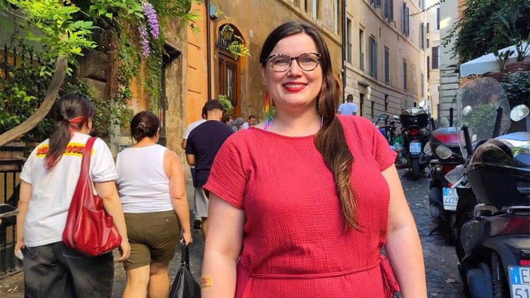 Daniela Hottenbacher, Bundesvorsitzende des BDKJ, in Rom