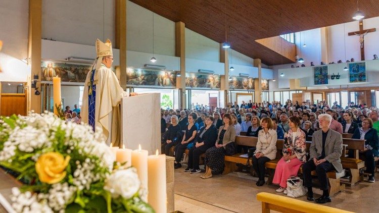 Varaždinski biskup Bože Radoš na blagdan sv. Josipa Radnika u Karlovcu (Foto: Nacionalno svetište sv. Josipa u Karlovcu)