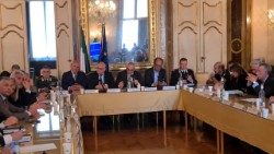 Il Comitato Provinciale per l'Ordine e la Sicurezza Pubblica di Roma alla presenza del prefetto Lamberto Giannini e del sindaco di Roma Roberto Gualtieri