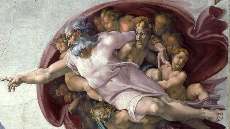 Detail fresky zo Sixtínskej kaplnky