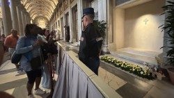 Popiežiaus Pranciškaus kapas Švč. M. Marijos bazilikoje