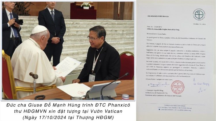 Xin đặt tượng tại Vườn Vatican