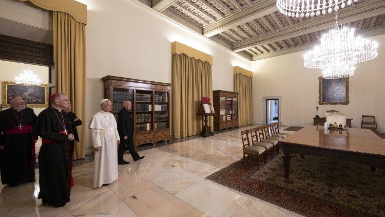 Die klassische Papstwohnung: So sah das Appartment im Apostolischen Papst vor seiner Renovierung aus. 