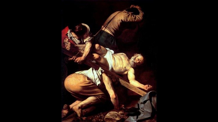Caravaggio, Crucifixión de San Pedro, Santa María del Popolo