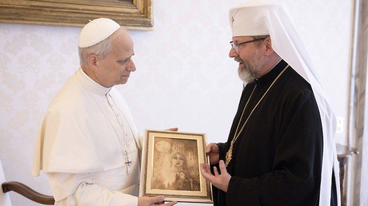 Leono XIV audiencija didžiajam arkivyskupui Sviatoslavui Ševčukui