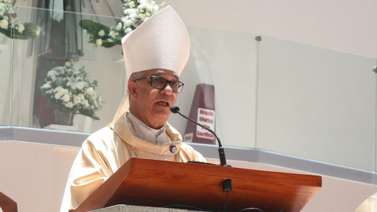 Monseñor Héctor Rafael Rodríguez, arzobispo de Santiago de los Caballeros y presidente de la Conferencia del Episcopado Dominicano