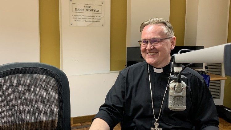 Monsignore Nikolaj Dubinin, hjälpbiskop i ärkestiftet Guds Moder i Moskva. Vatikanradion 19 maj 2025.