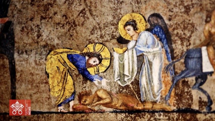 "Neki Samarijanac putujući dođe do njega, vidje ga, sažali se pa mu pristupi i povije rane zalivši ih uljem i vinom."