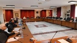 Die maronitischen Bischöfe am 21. Mai bei ihrer Sitzung in Bkerke bei Beirut