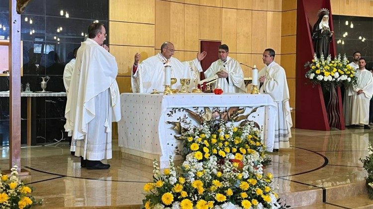 El cardenal Baldo Reina durante la celebración