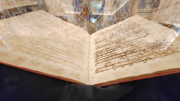 The Codex exhibit features ancient manuscripts from the Vatican Apostolic Library's vast collection