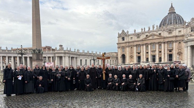 Сестри василіянки під час паломництва у Ватикані
