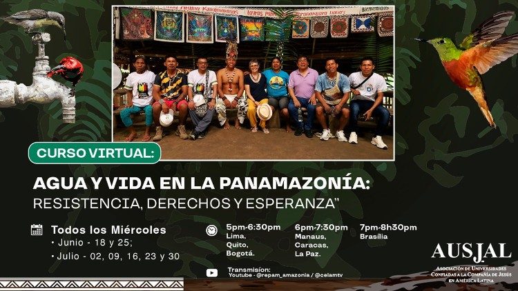 REPAM lança curso virtual “Água e Vida na Pan-Amazônia: Resistência, Direitos e Esperança”