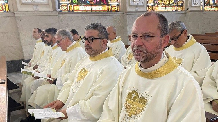 Obispos reunidos en la 40.ª Asamblea General del Consejo Episcopal Latinoamericano y Caribeño (CELAM)