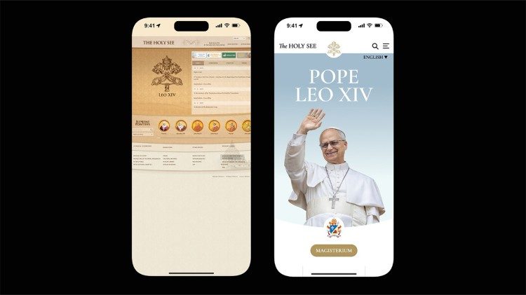 La vecchia e la nuova veste grafica del sito istituzionale Vatican.va